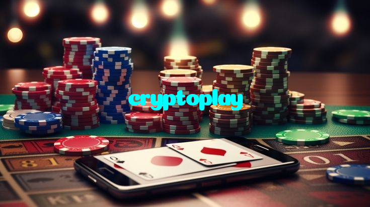 cryptoplay casino presented on mobile device in Pakistan with slots and live games